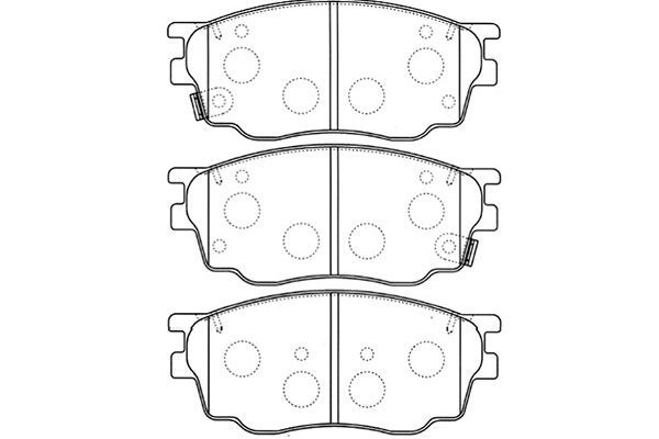 KAVO PARTS stabdžių trinkelių rinkinys, diskinis stabdys BP-4550